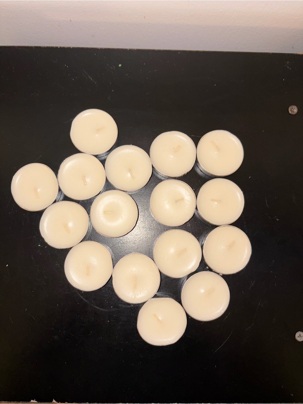 Cream Tea Light Candles - Unscented Decorative Set